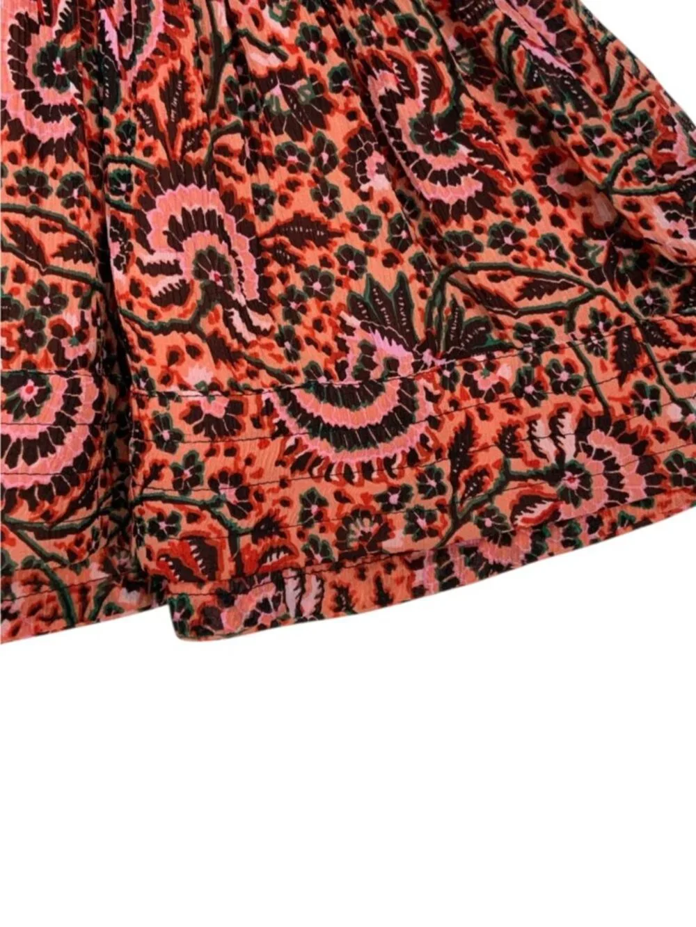 A.L.C. Kade Silk Mini Skirt 6 Multicolor Floral Fall Fashion